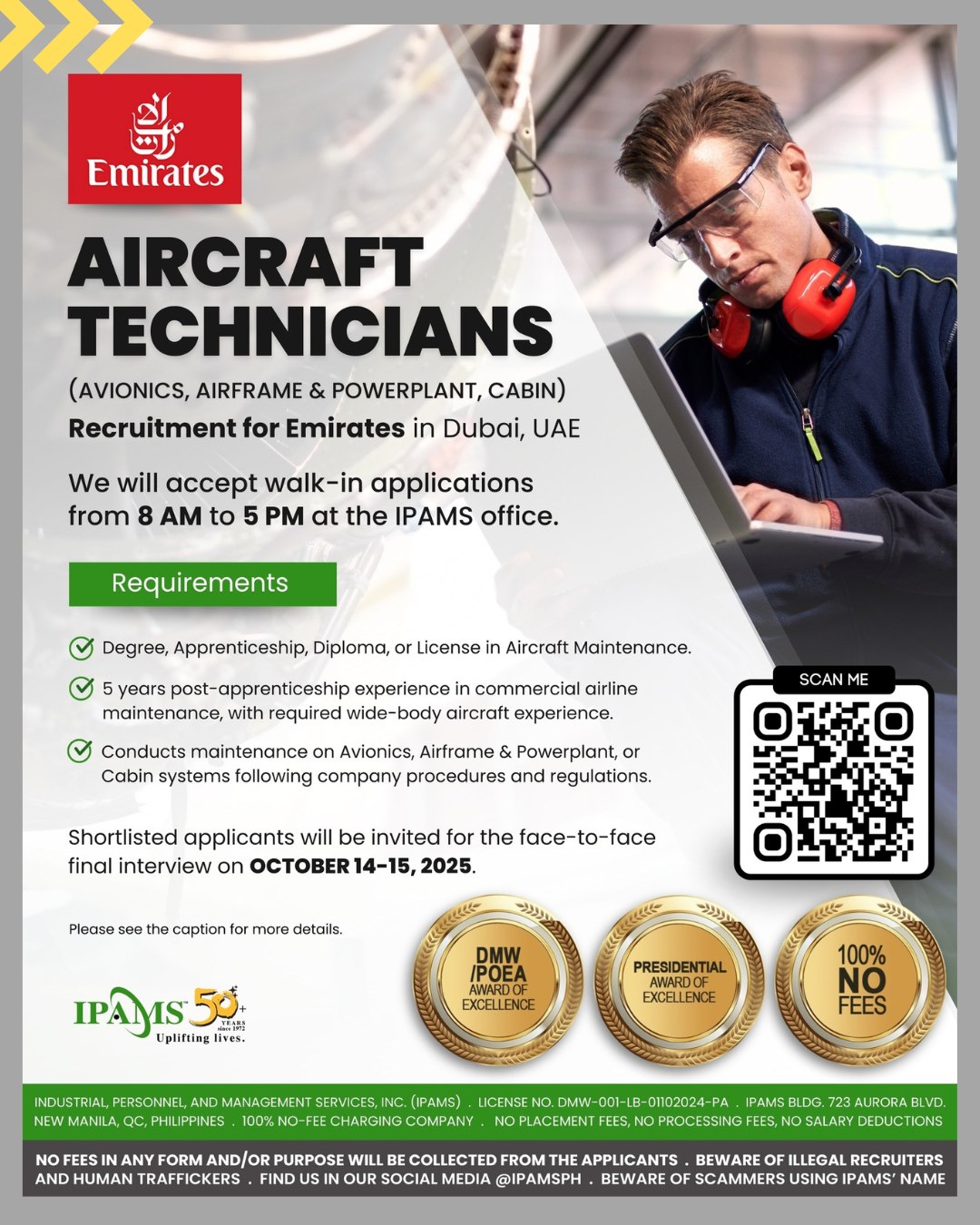 Aviation - Emirates is looking for skilled AIRCRAFT TECHNICIANS to join ...