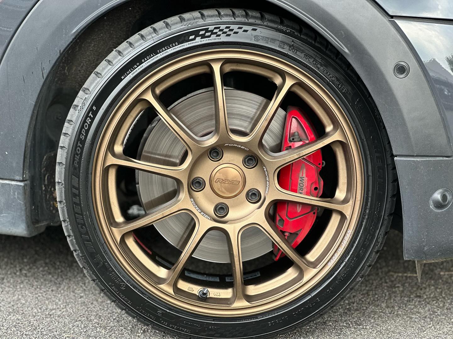 Mini JCW F56 with New 18 inch Rays Volk Racing ZE40 Bronze Forged