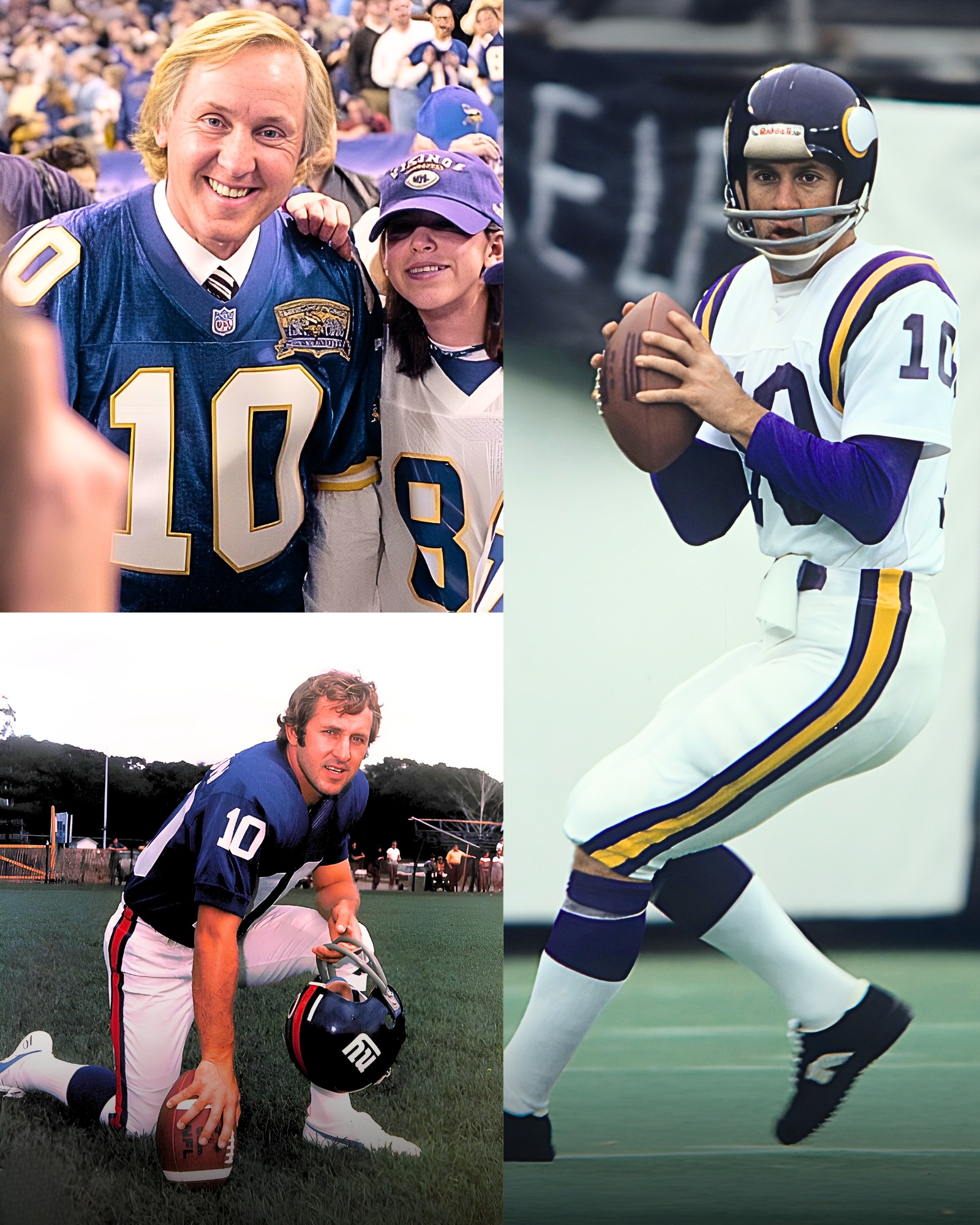 Fran Tarkenton's 1971 pass attempt injures Dan Devine