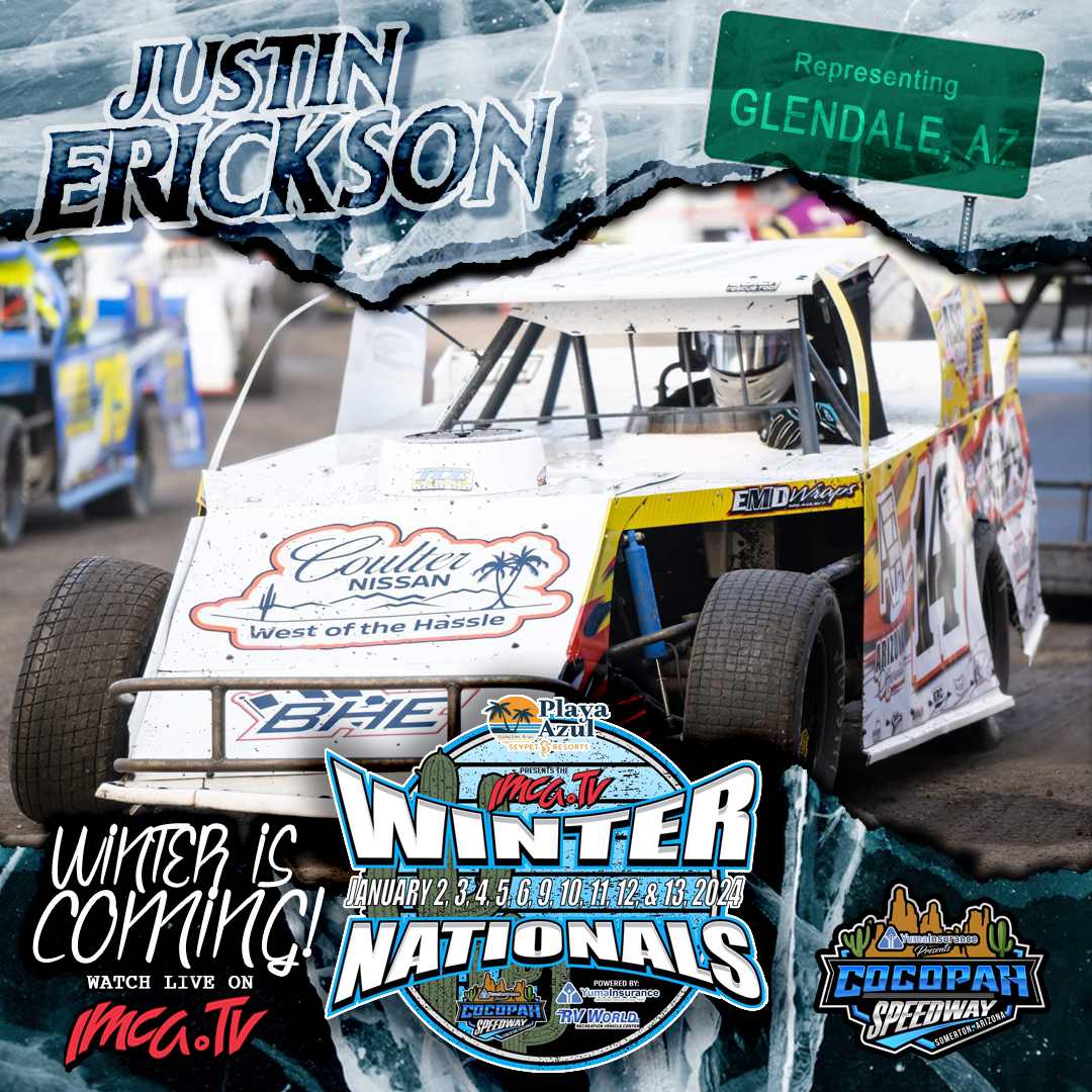 IMCA Racing - ️ WINTER IS COMING! ️ 🏁 Justin Erickson 🇺🇸... | Facebook