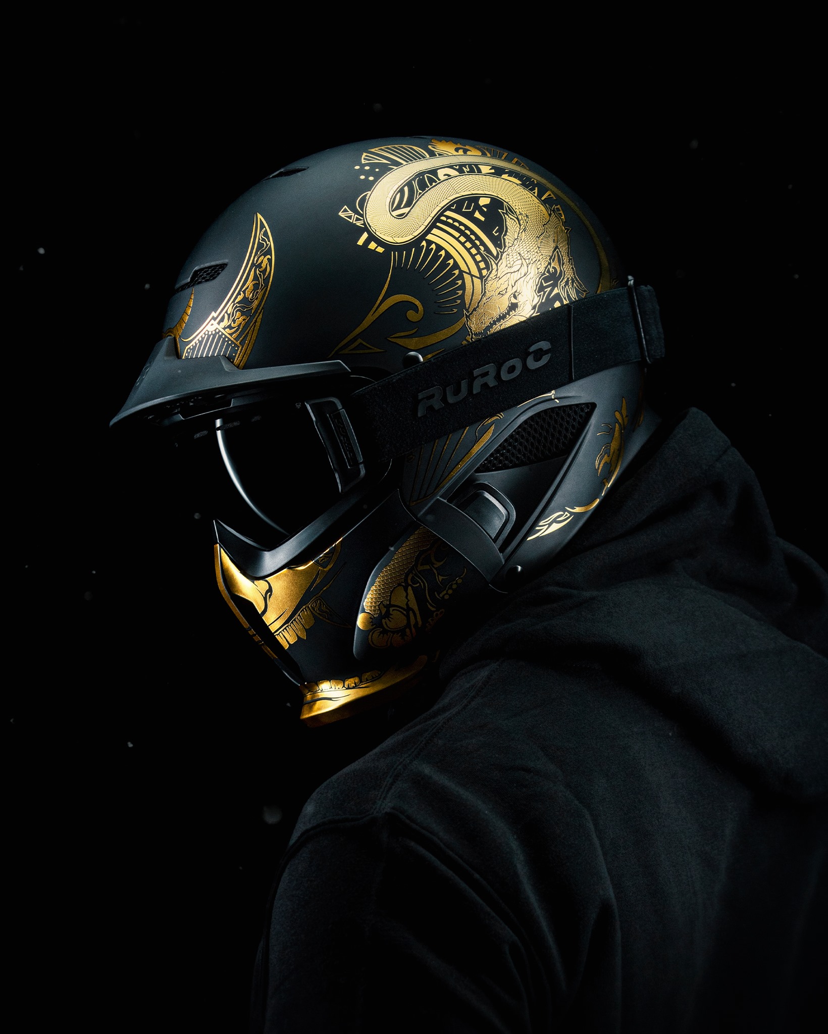 The Ronin. The Original! A golden-samurai style decal over a matte