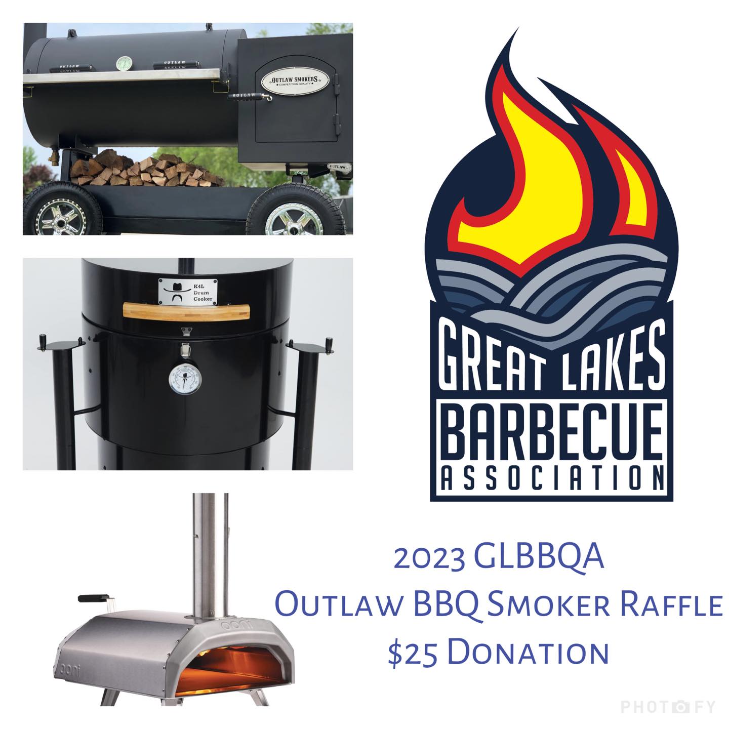Great - 2023 Outlaw BBQ Smoker Raffle! Tickets on sale now - $25 each ...