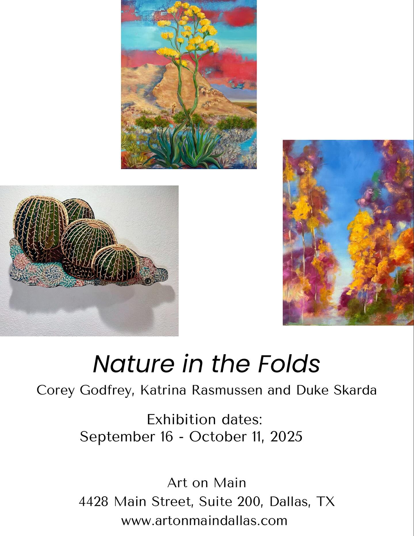 Art on Main - 🎨 Opening Reception: Nature in the Folds 🎨... | Facebook