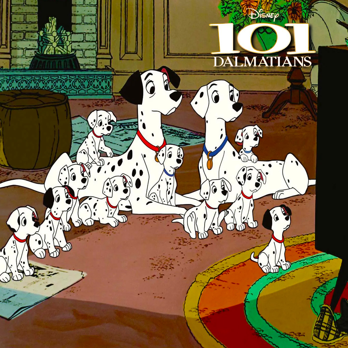 Colouring - WHEN 'LADY AND THE TRAMP' MADE A CAMEO IN 101 DALMATIONS ...