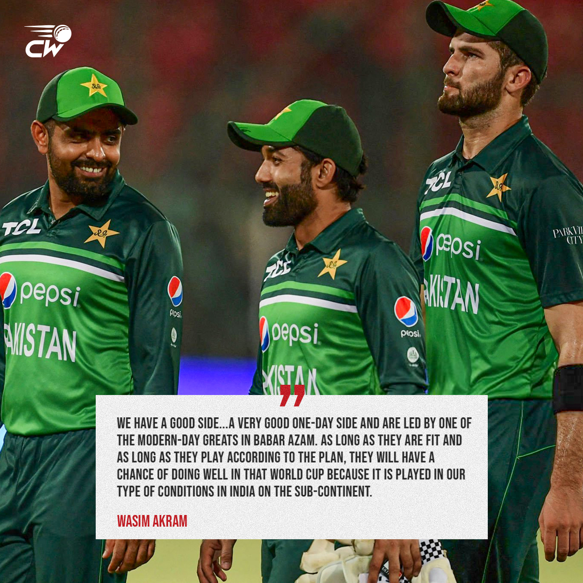CricWick - Wasim Akram backs modern-day great Babar Azam-led Pakistan ...