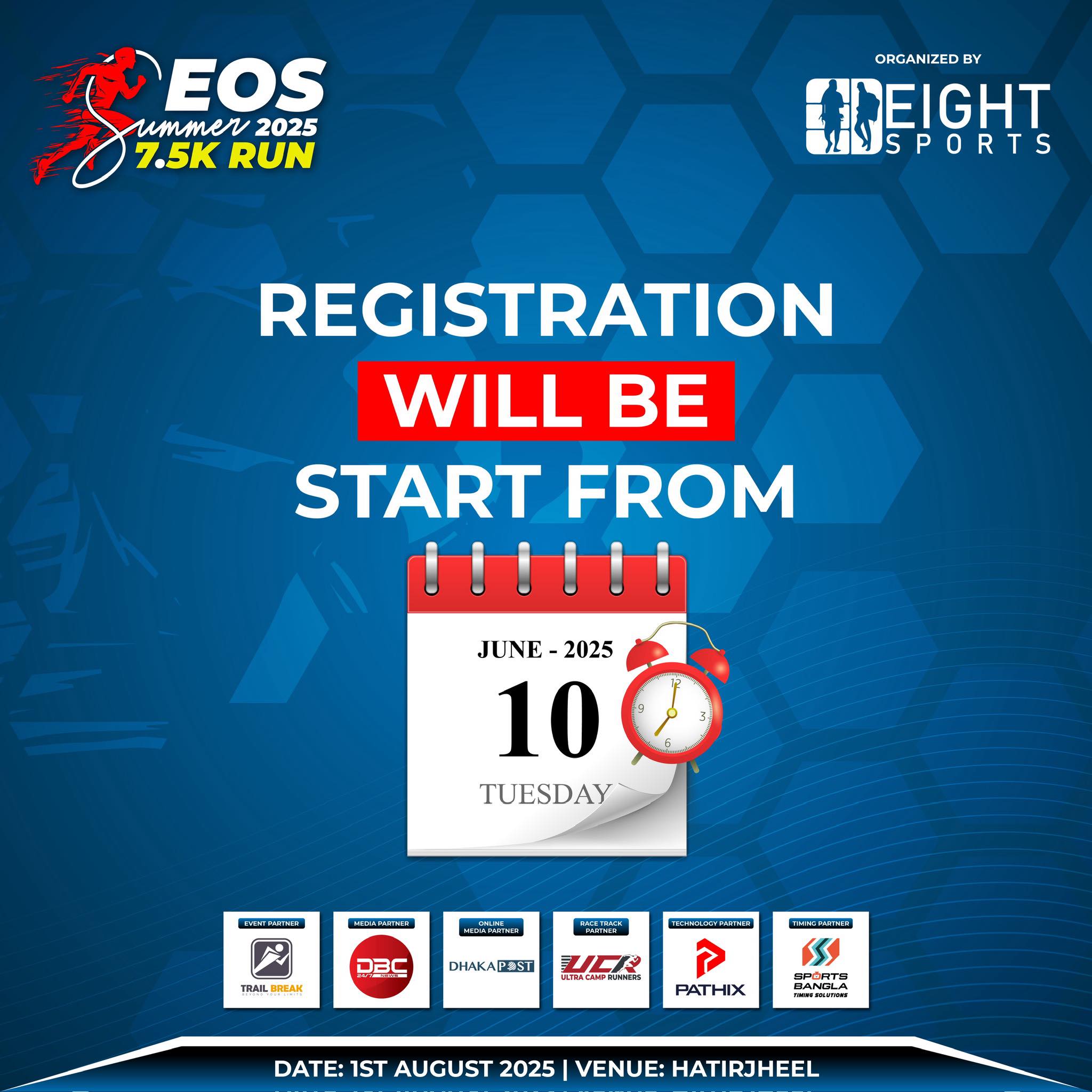Eight - Hello Runners, We are excited to announce that registration for ...