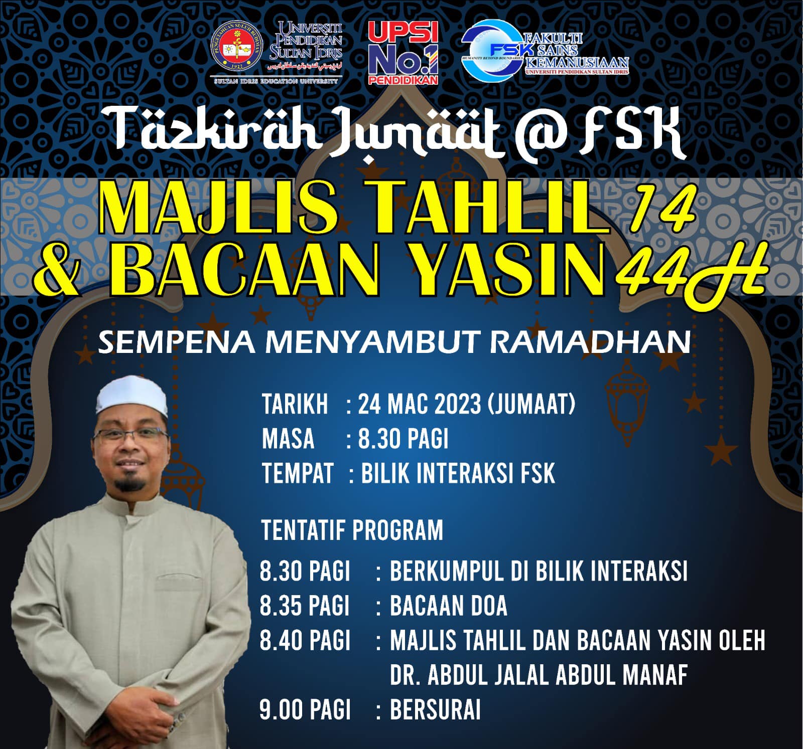 Assalamualaikum & Salam... - Fakulti Sains Kemanusiaan, UPSI | Facebook