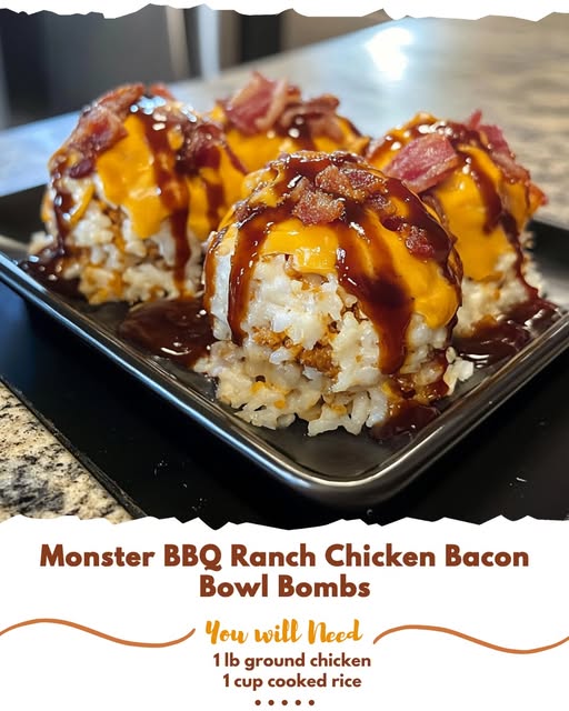 Stealth - Monster BBQ Ranch Chicken Bacon Bowl Bombs Ingredients: 1 lb ...