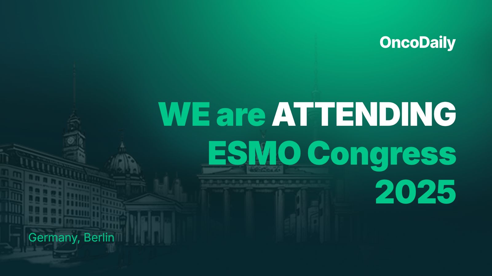 OncoDaily - 🚀 WE’RE AT ESMO - European Society for Medical Oncology ...
