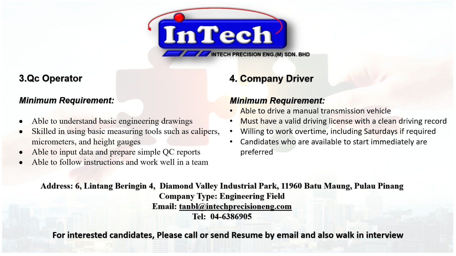 Intech Precision Eng.M. Sdn Bhd | Batu Maung