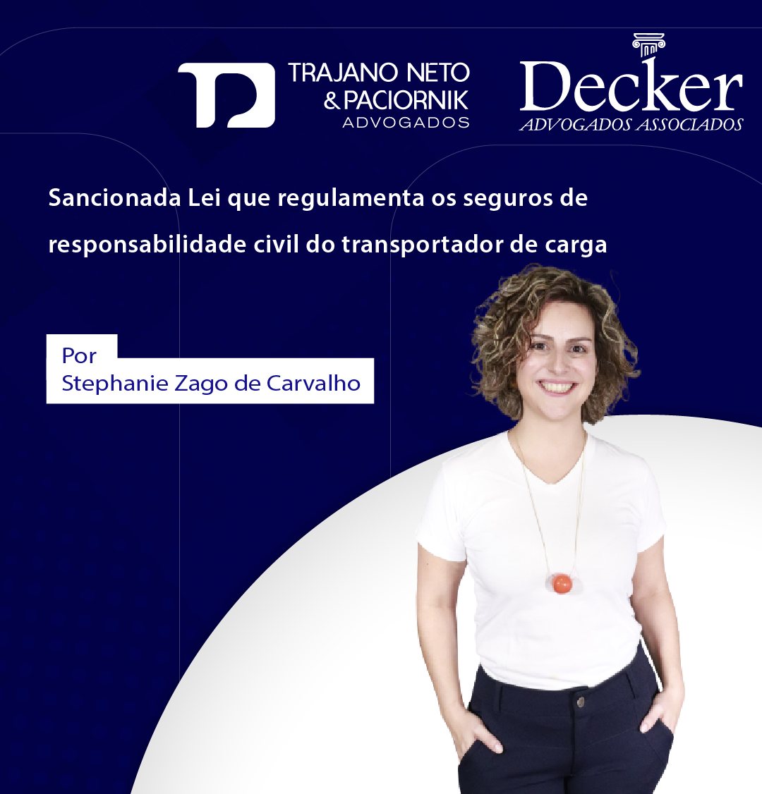 Decker - O governo federal sancionou a Lei 14.599 - Lei do Transporte ...