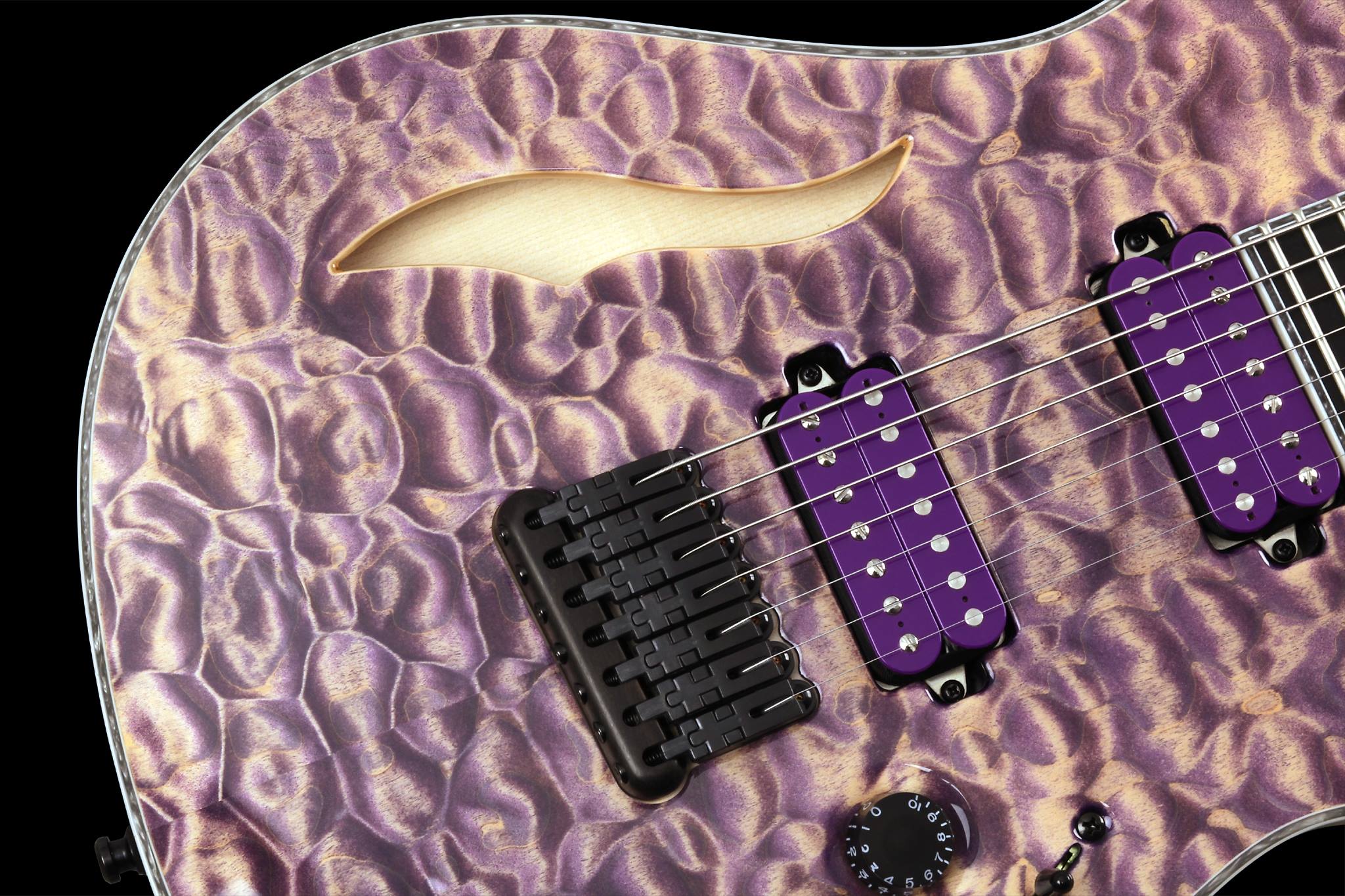 Mayones Guitars Basses - Mayones Regius 7 Semi-Hollow Custom Shop ...