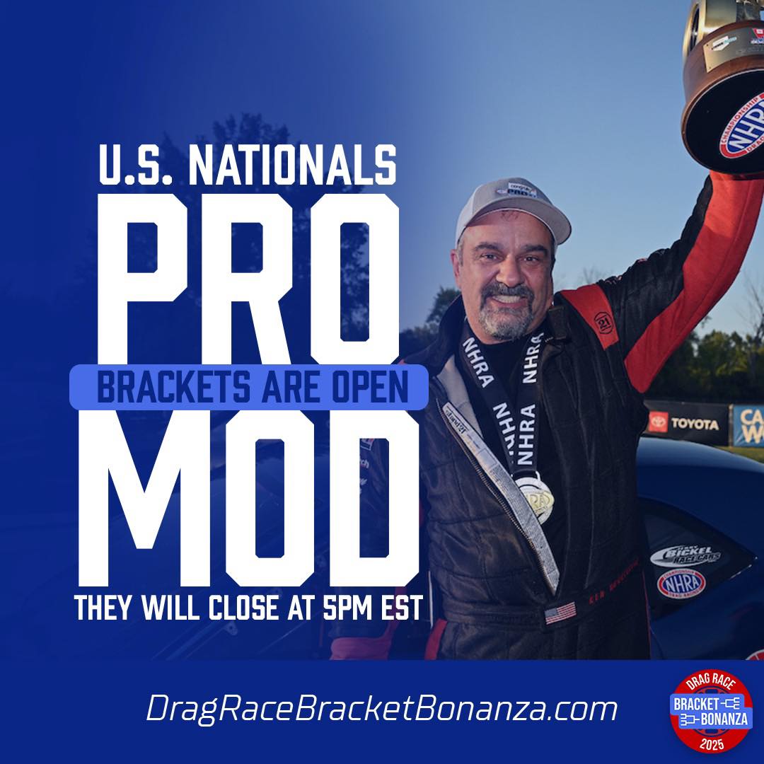 NHRA Pro Mod brackets are now... - Drag Race Bracket Bonanza | Facebook