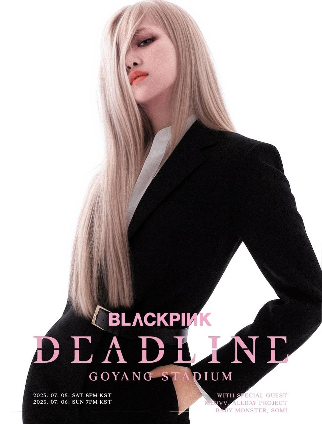 LISA BLACKPINK DEADLINE World Tour in Goyang, South Korea Poster