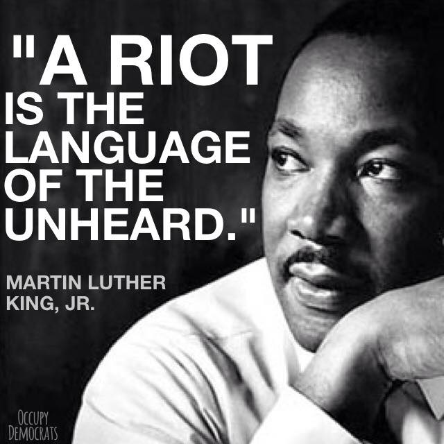 Occupy Democrats - Rioting is wrong, but let's keep King's words in ...