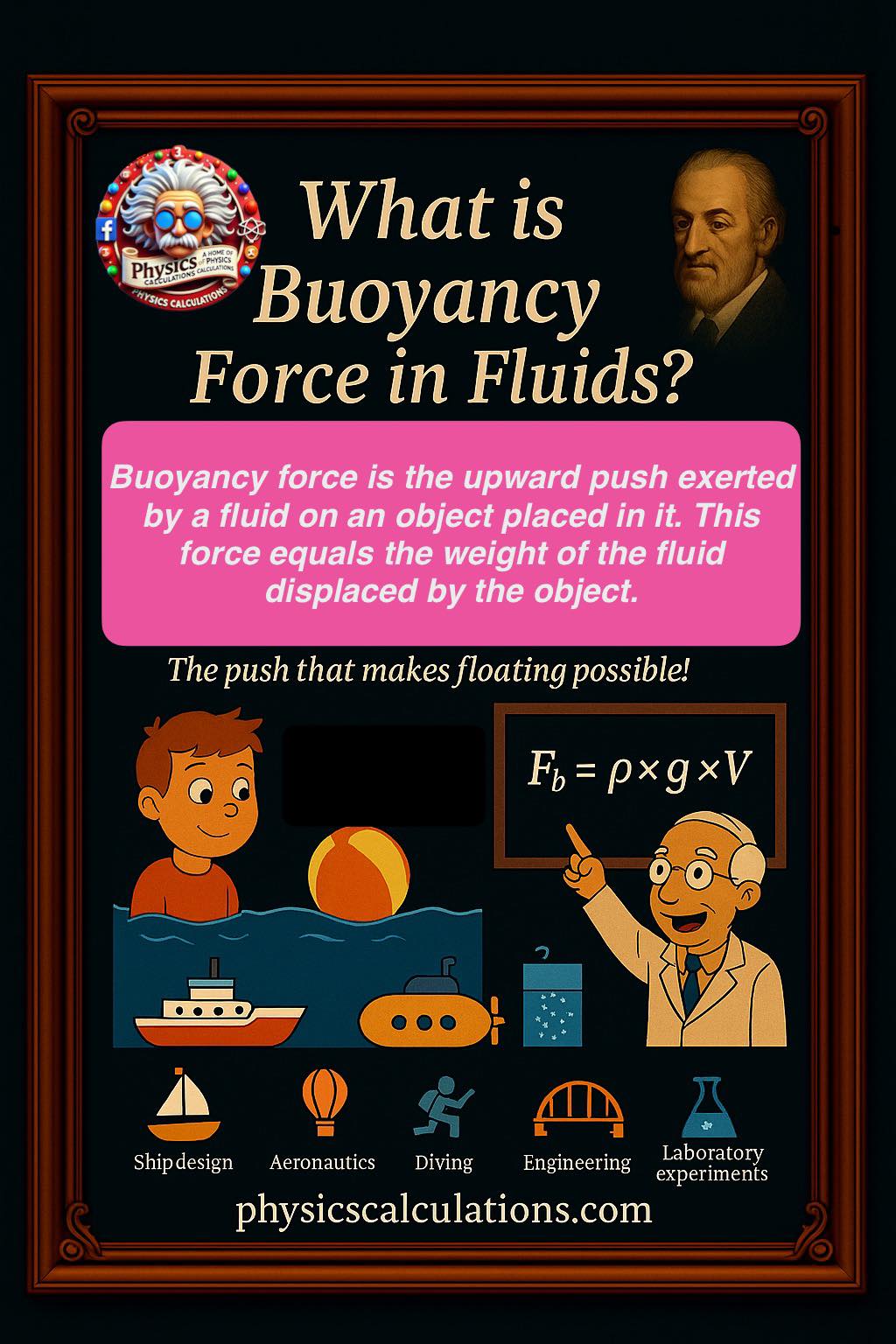 What is Buoyancy Force in Fluids?... - Physicscalculations | Facebook