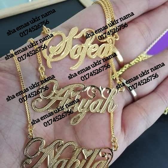 Rantai Leher Ukir Nama Deposit Emas Ukir Nama Murah Facebook