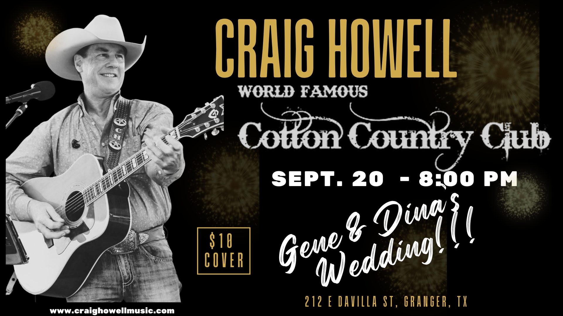 Craig Howell @ the Cotton Country Club (Gene & Dina's Wedding!!!)