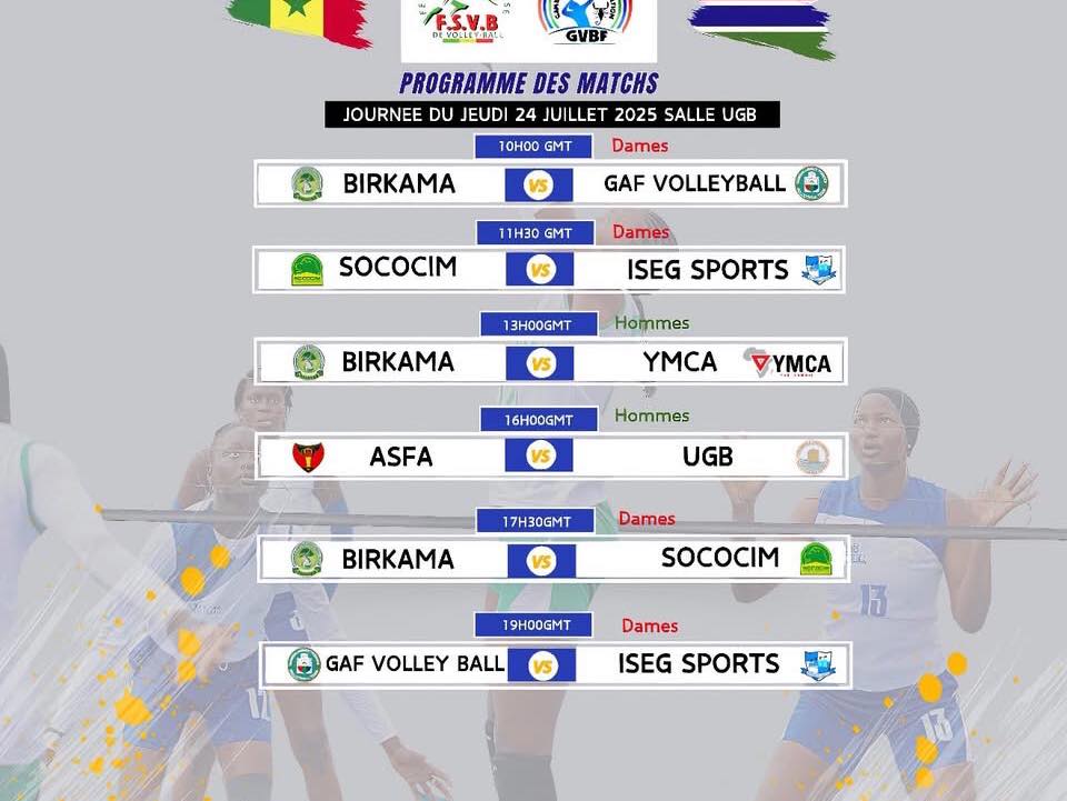 🏐 Senior Beach... - Gambia Volleyball Federation - GVBF | Facebook