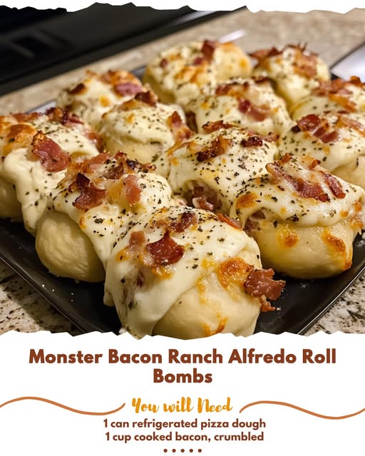 Stealth - Monster Bacon Ranch Alfredo Roll Bombs Ingredients: 1 can ...