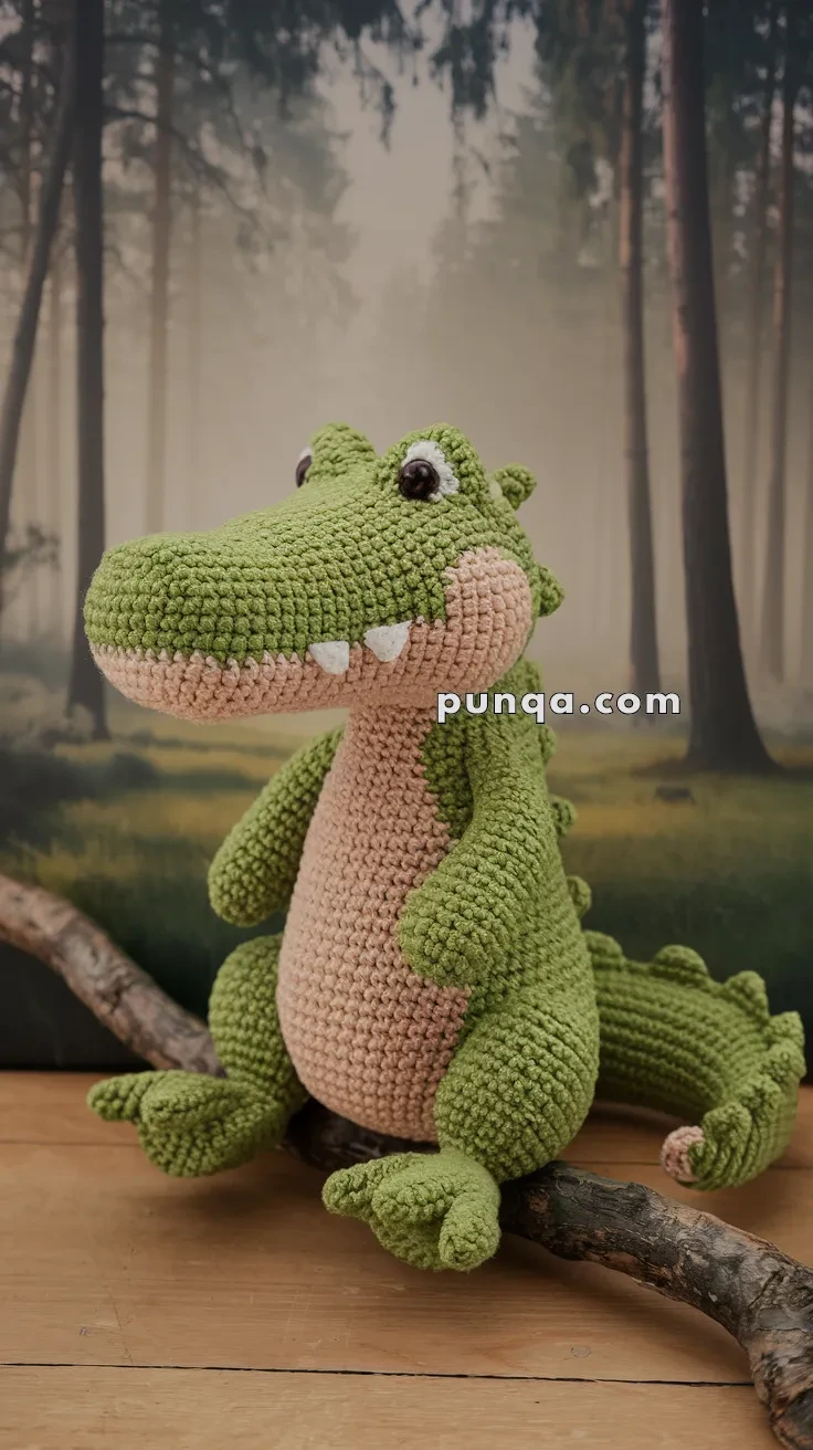Punqa - https://punqa.com/free-amigurumi-alligator-crochet-pattern ...