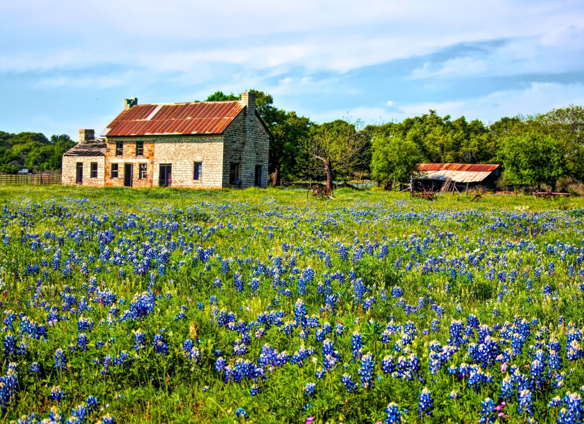 The Bluebonnet House is one of the most photographed spots in the 