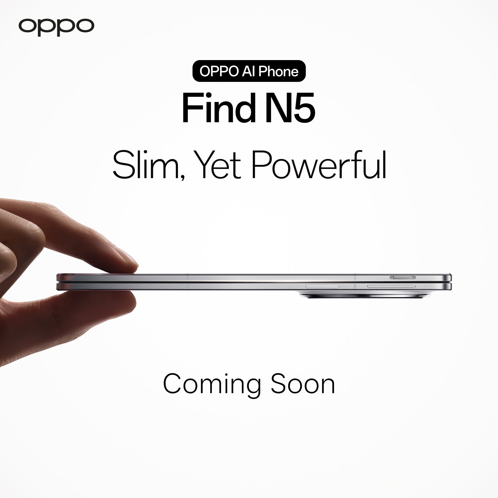 Introducing the all-new OPPO Find N5 — where ultra-slim design 
