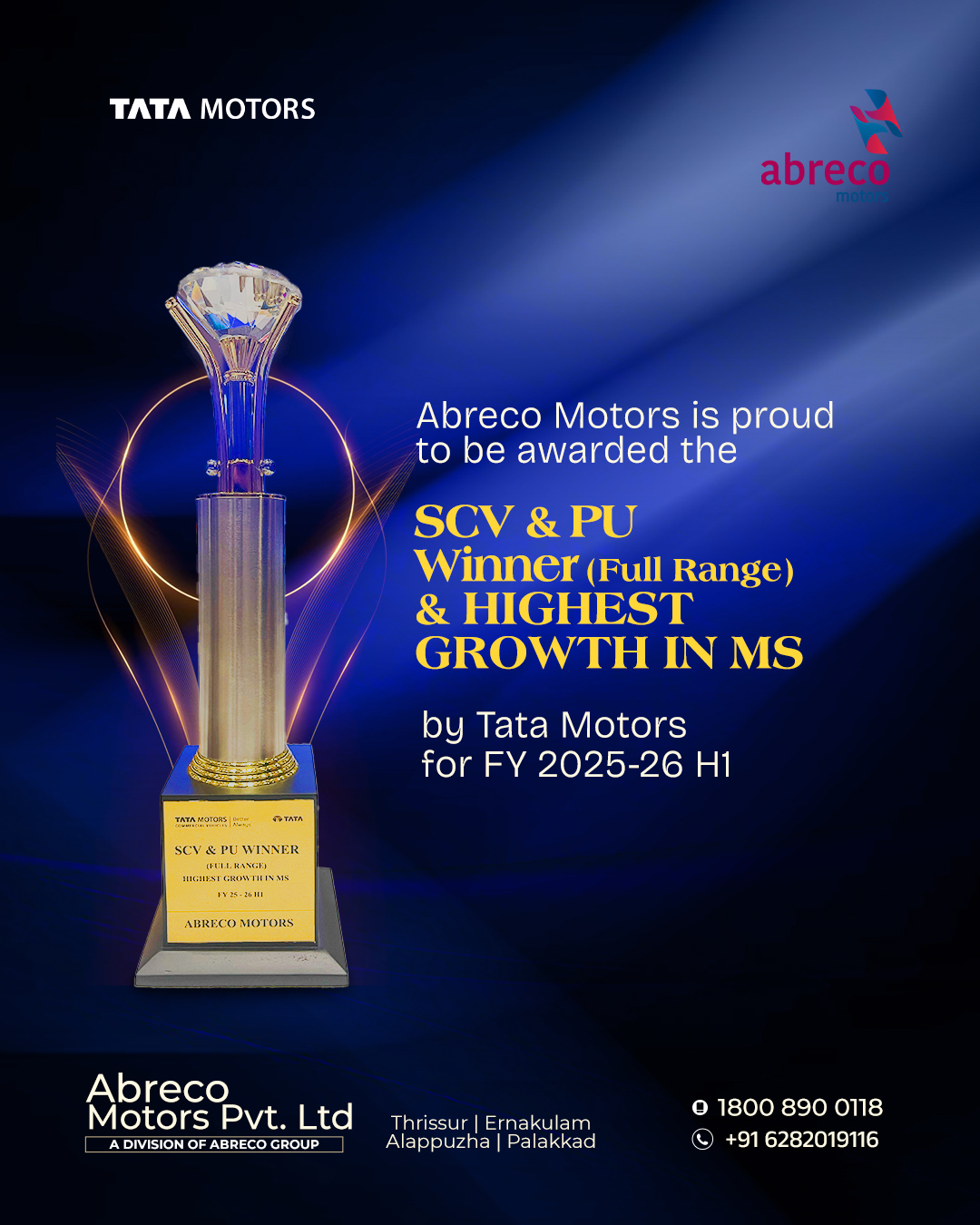 Abreco - Proud moment for Abreco Motors 🏆 We are honoured to be awarded ...