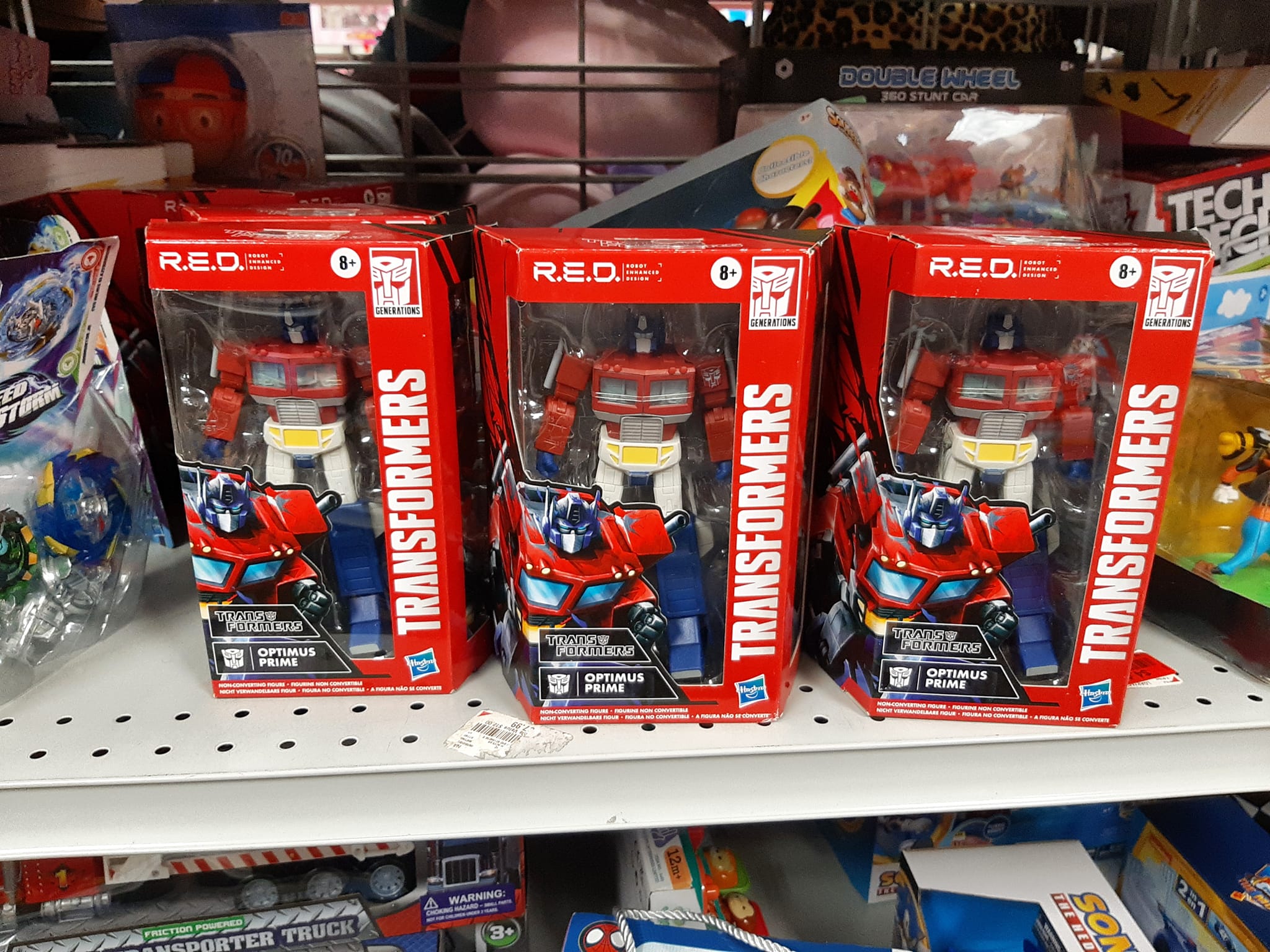 Eight R.E.D Optimus Primes for $9.99 at Burlington Factory