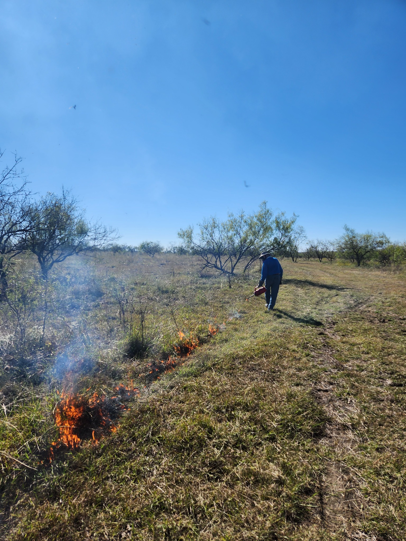 Last week, TPWD was able to take part in a prescribed burn with a ...