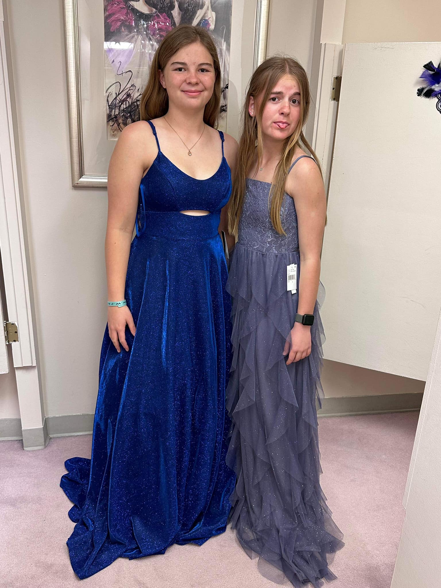 Hemming a prom dress without sewing skills