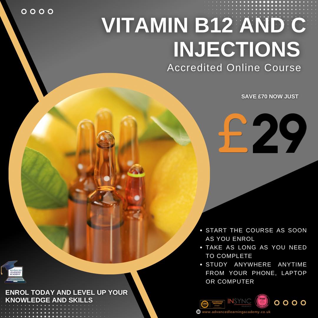 Vitamin B12 injection training in Birmingham with Lead Academy