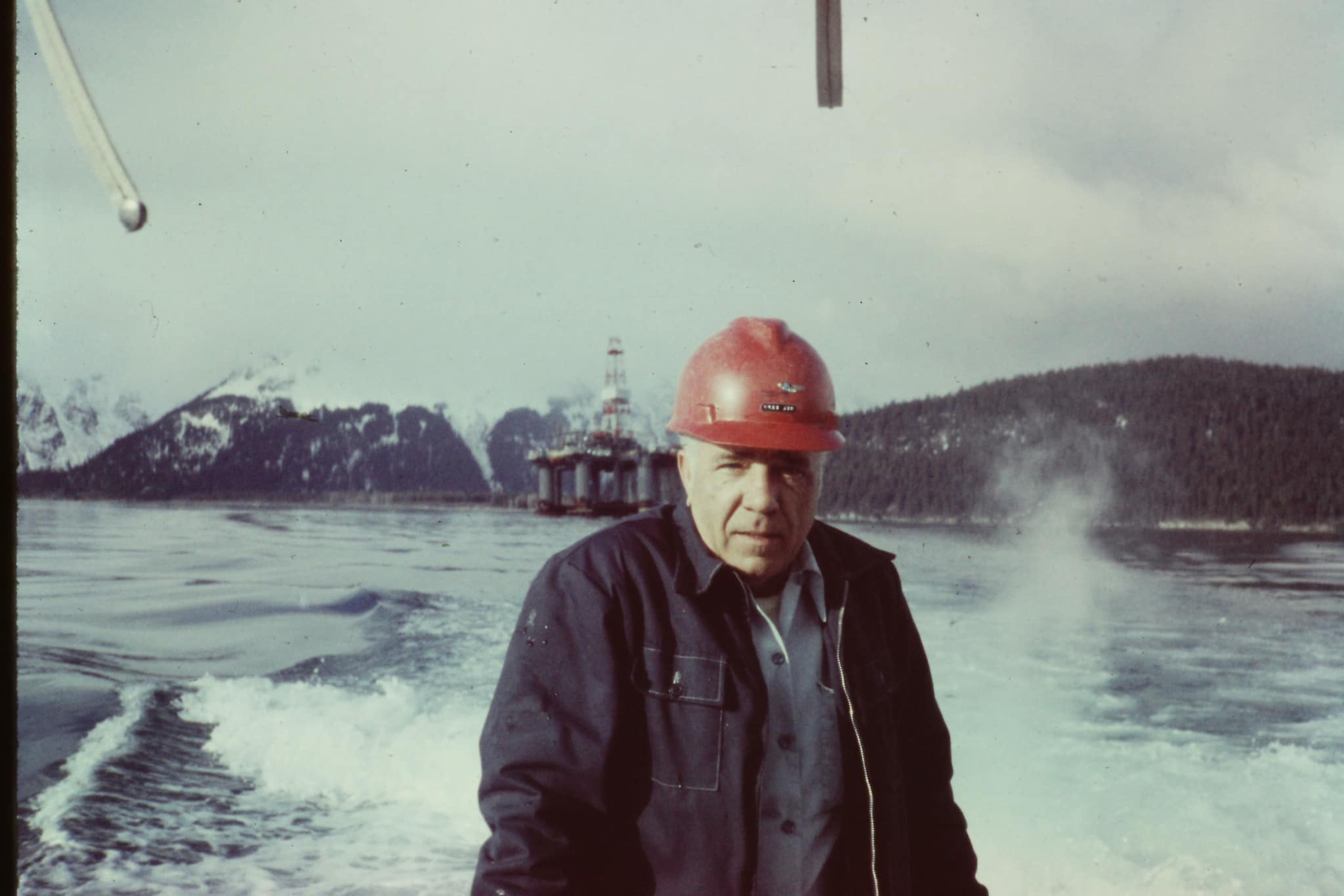 Melvin Espy on Ocean Ranger in Gulf of Alaska