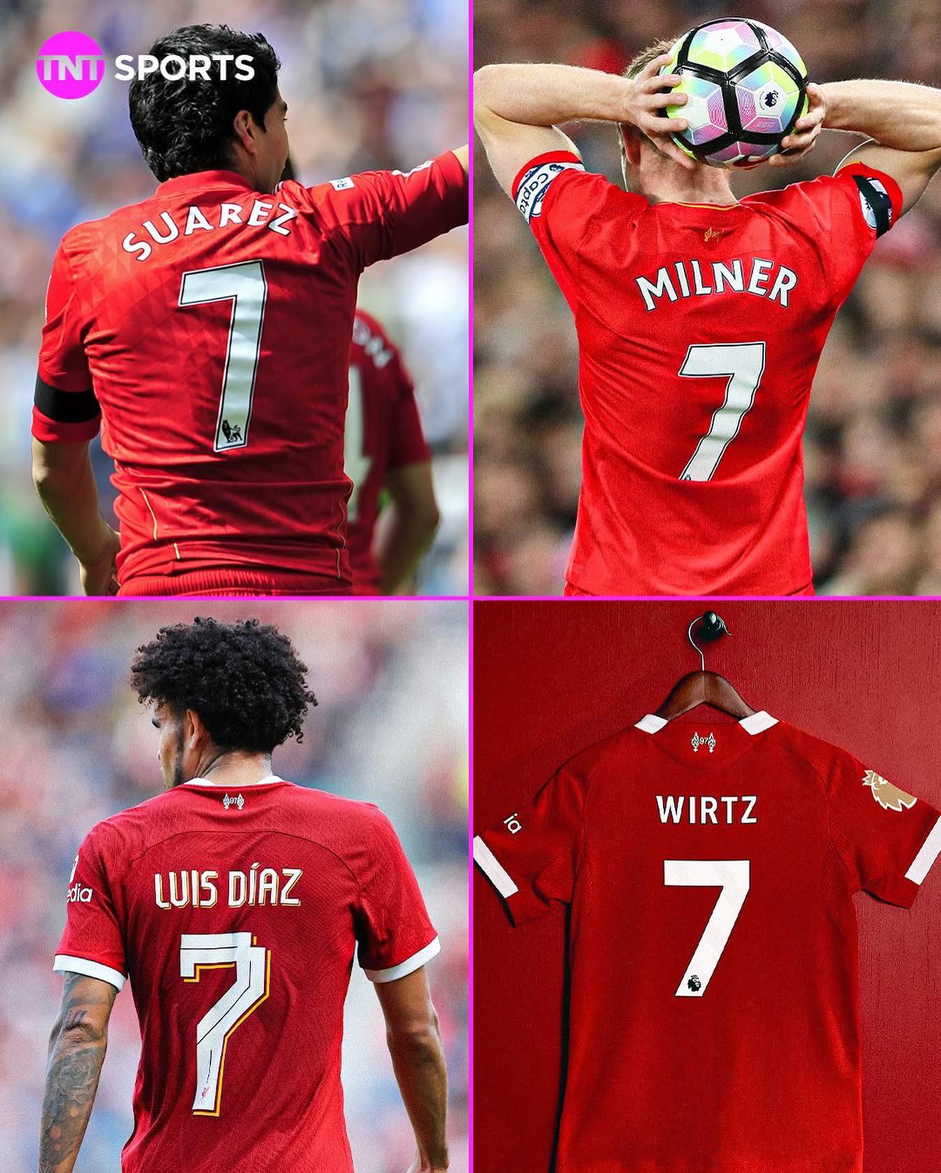 History of Liverpool's No.7 Shirt: Florian Wirtz Joins Club Legends 👇