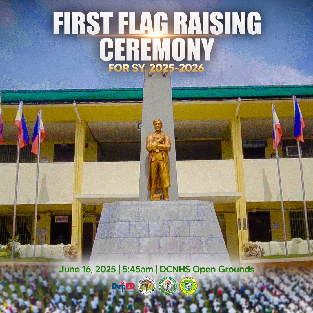 Davao - DCNHS First Flag Raising Ceremony for SY 2025–2026! Join us as ...