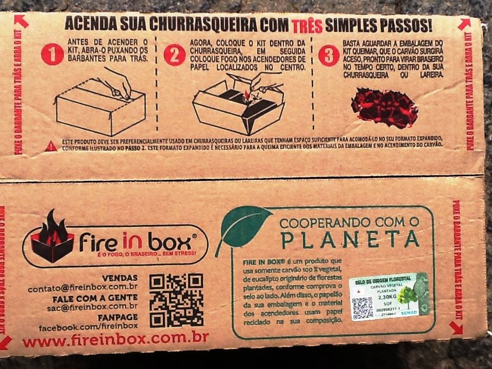 Olha o Kit Acende Churrasqueiras Fire in Box de roupa nova. Muito mais ...