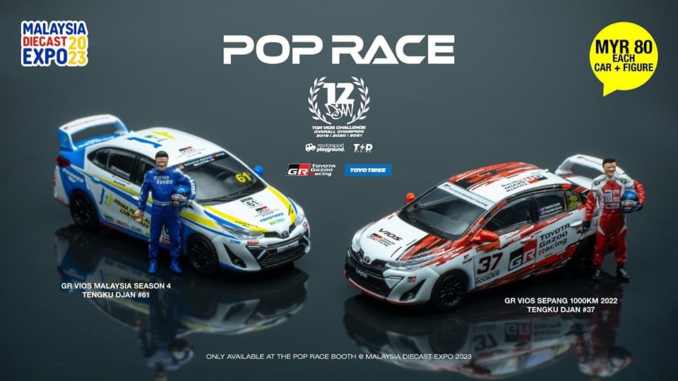 KDB Miniatures - [PRE-ORDER] 1/64 Pop Race Toyota GR Vios...