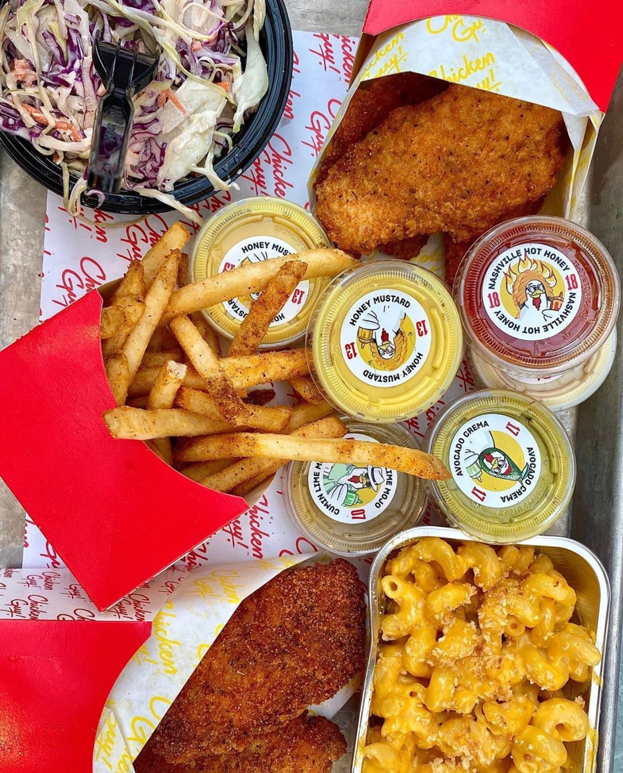 Chicken - This spread of some of our Chicken Guy! favorites is a hot ...