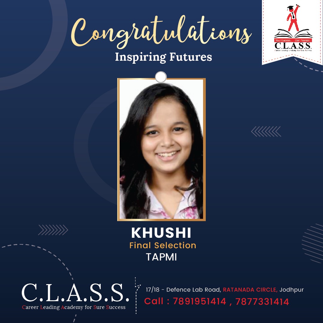 CLASS - Our achievers leading the way to success....