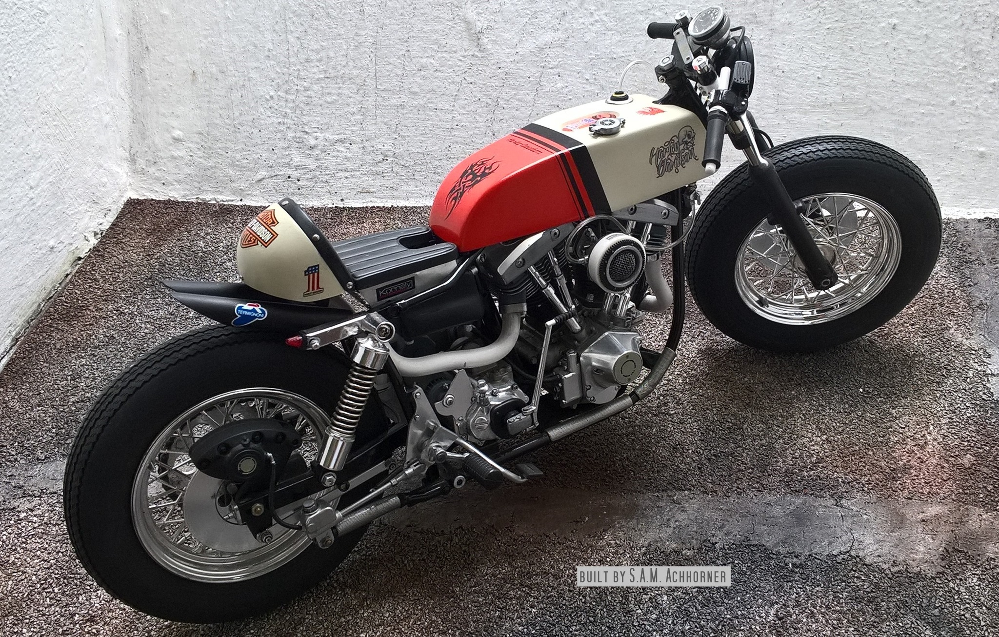 Customized Tamiya Harley-Davidson FXE 1200 1/6 scale model