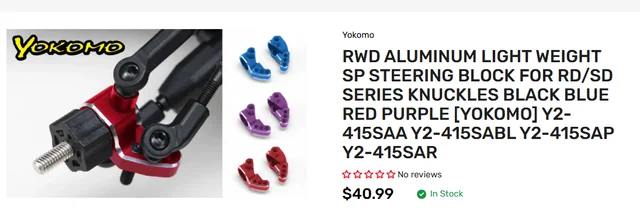 Upgrading to yokomo aluminum knuckles for sd/rd