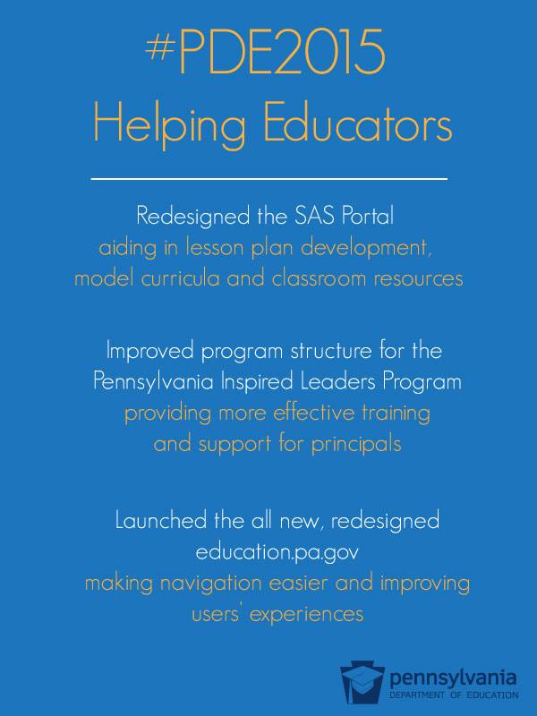 Pennsylvania Department of Education - A new mobile-friendly SAS Portal ...