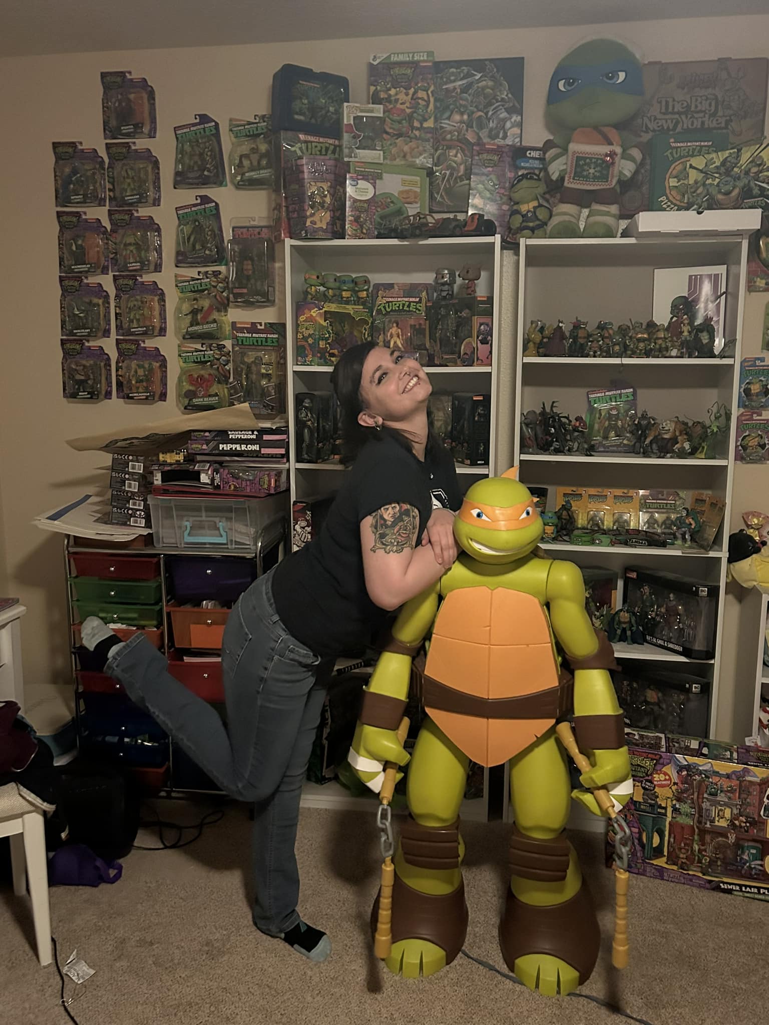 You guys! I got a giant Michelangelo for my collection and I love 