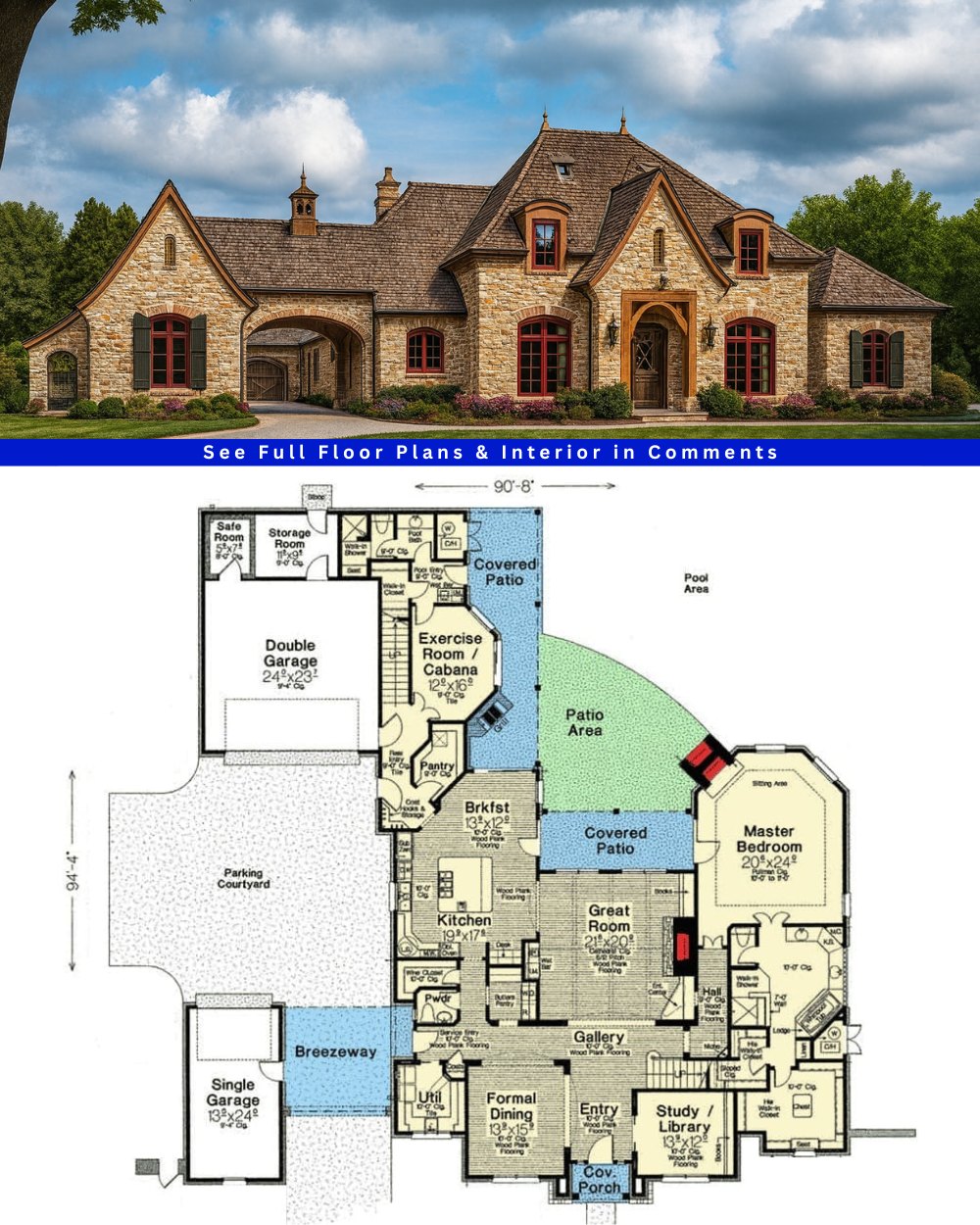 Home - Take a look at this Charming French Country House Plan with a ...