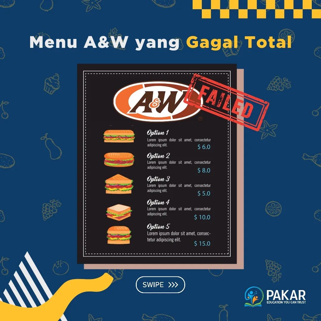 PAKAR - Spill menu andalan kamu kalau di A&W dong, Sobat...