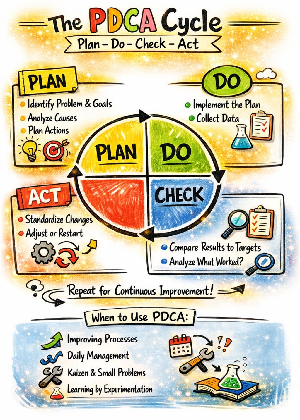 Study - The PDCA Cycle #PDCA #CostAccounting Study Point | Facebook
