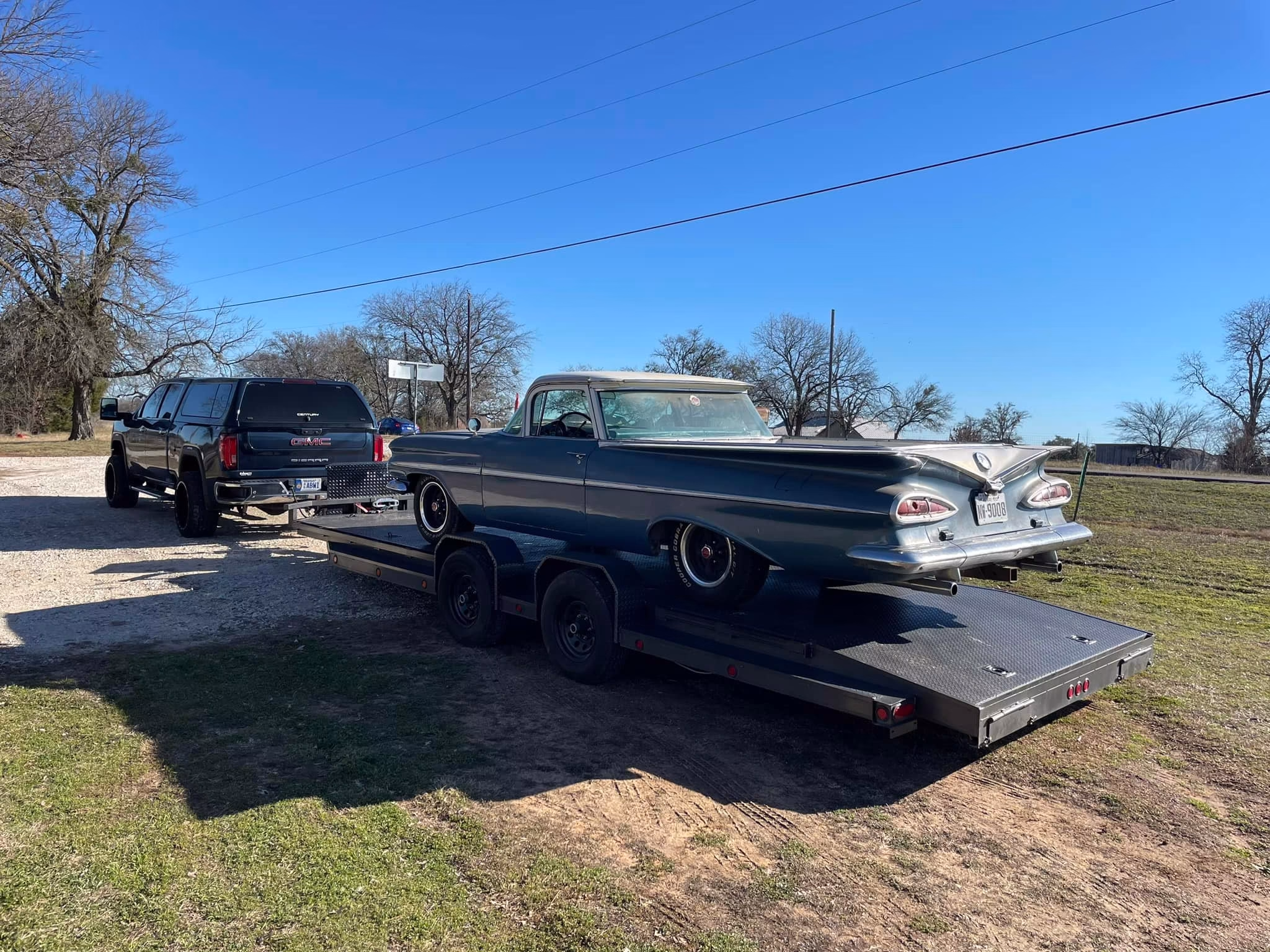 1959 Chevy El Camino ,Station Wagon upper tailgate patch panel