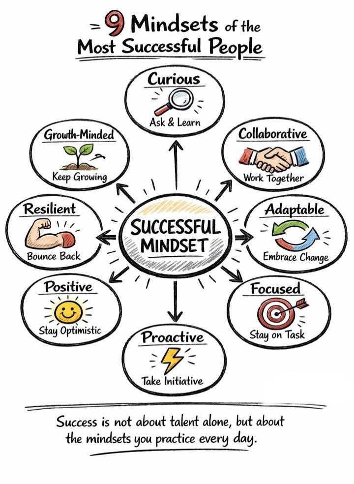 Study - 9 Mindsets of the Most Successful People #success # ...