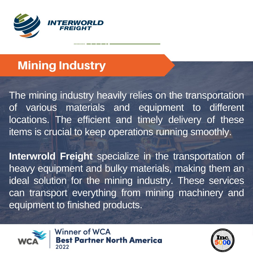 With a range of transportation... - Interworld Freight