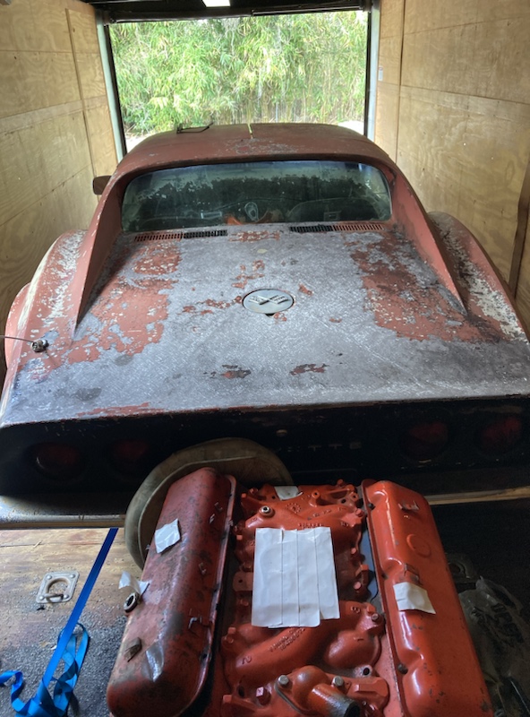 Console Data Spec Plate For 1972 Corvette LS5 454 Cu In – Aluminum